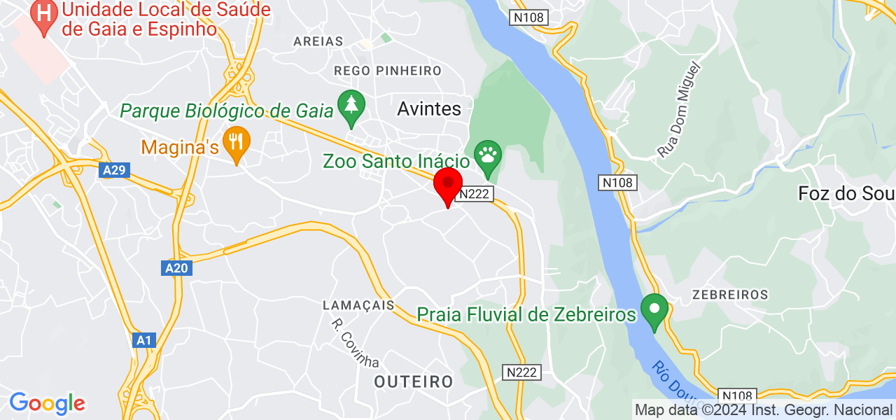 Harmonia - Servi&ccedil;os de Engomadoria e Lavandaria - Porto - Vila Nova de Gaia - Mapa