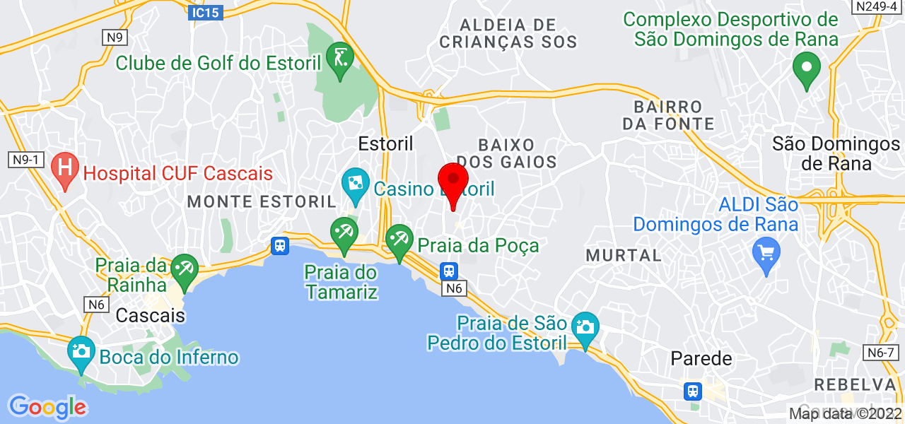 Inna Lisnyak - Lisboa - Cascais - Mapa