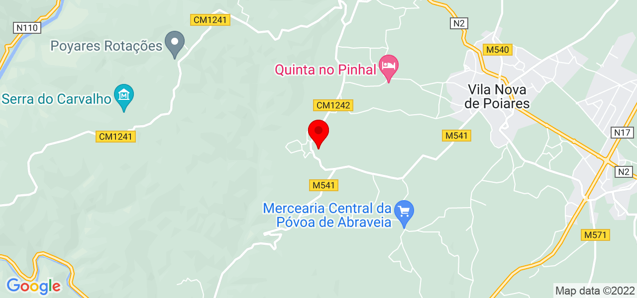 Hadson Winter - Coimbra - Vila Nova de Poiares - Mapa
