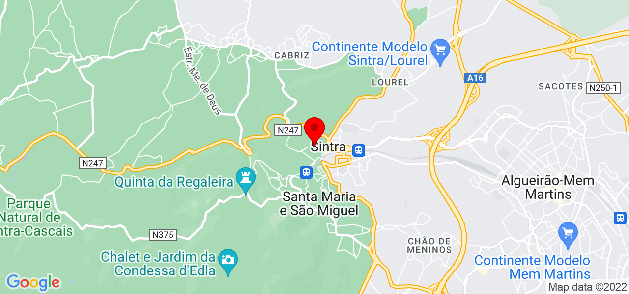 Jos&eacute; Santiago - Lisboa - Sintra - Mapa