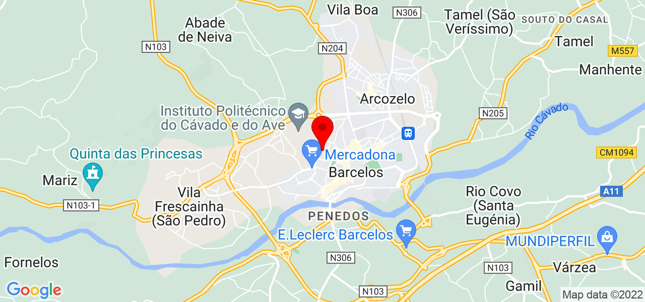 Juliana Silva - Braga - Barcelos - Mapa