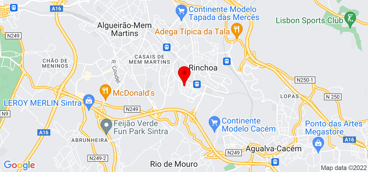 André Avelãs - Lisboa - Sintra - Mapa
