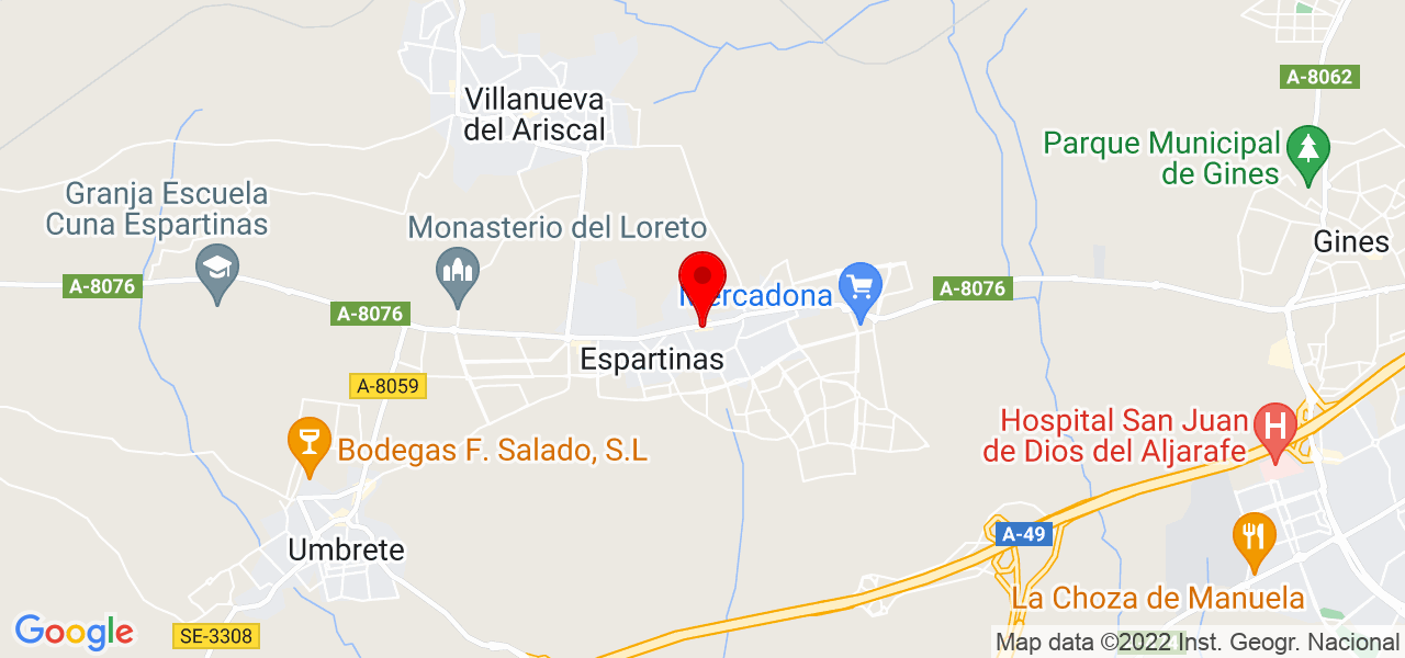Review Eventos - Andalucía - Espartinas - Mapa