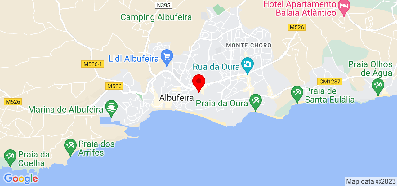 Net limpeza - Faro - Albufeira - Mapa