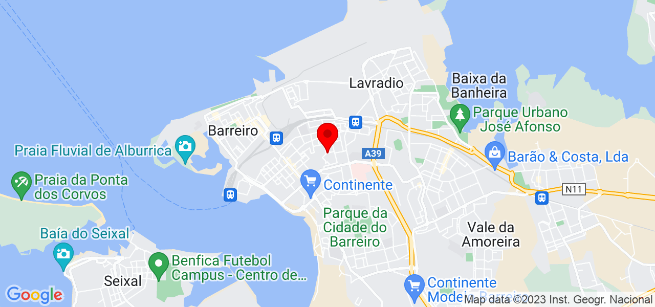 Andreia Sofia Duarte Nascimento - Setúbal - Barreiro - Mapa