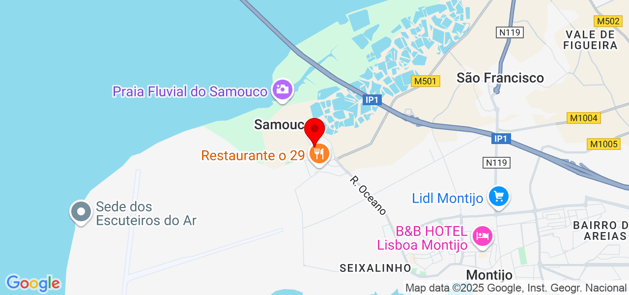 Fernanda - Setúbal - Alcochete - Mapa