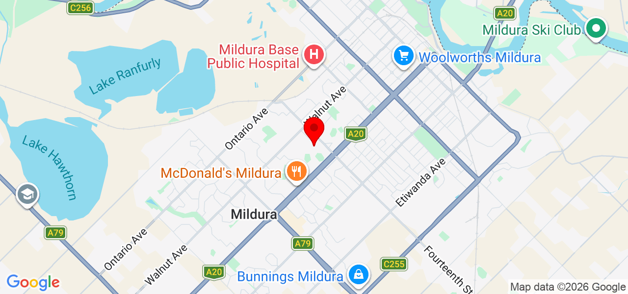 RYZ - The Mallee - Mildura - Karte