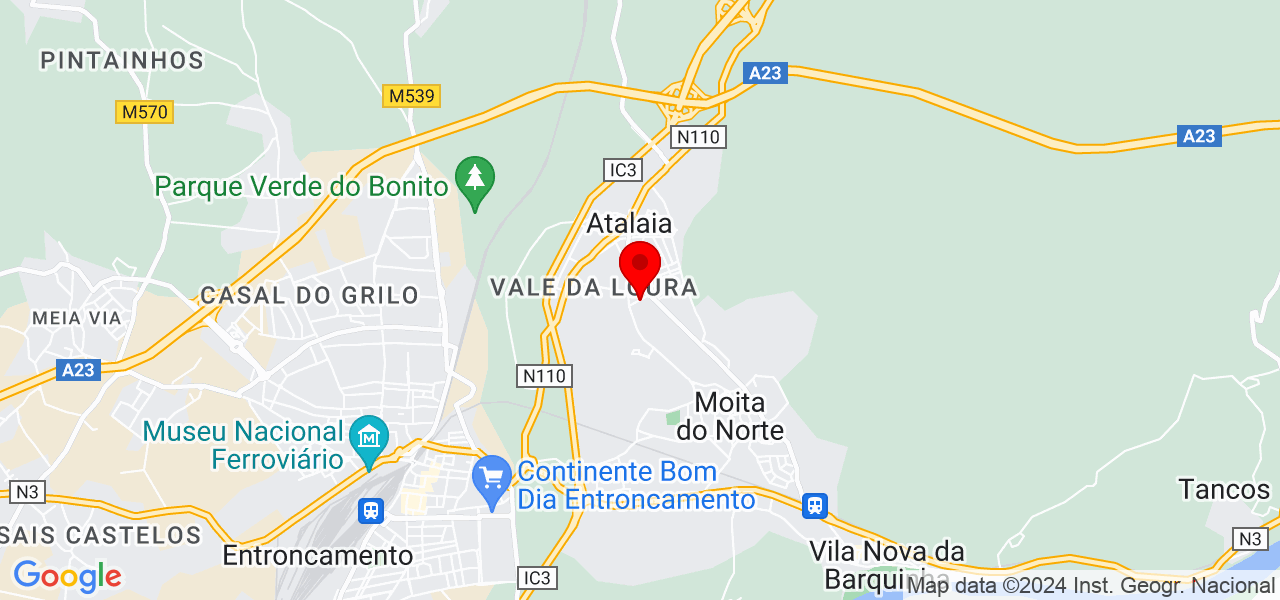 cccastro - Santarém - Vila Nova da Barquinha - Mapa