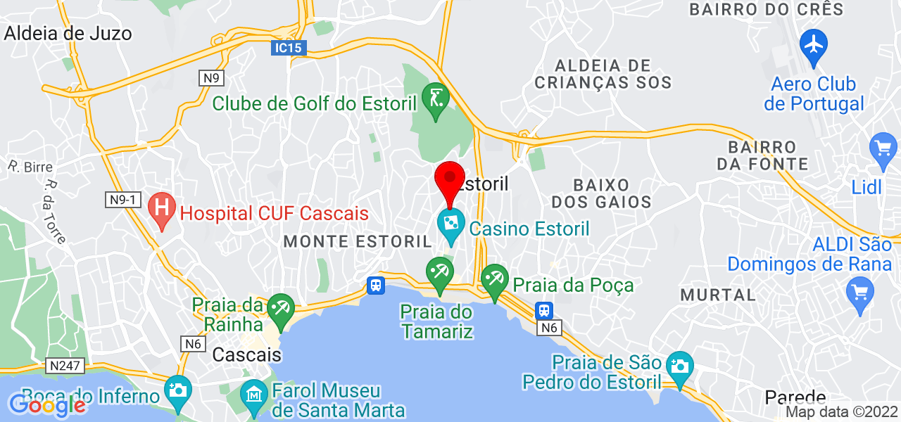 Dalva&iacute; ferraz de Oliveira e Amorim - Lisboa - Cascais - Mapa