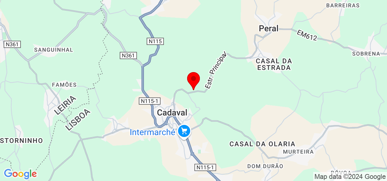 Luqxy - Lisboa - Cadaval - Map