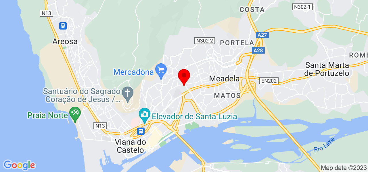 Nazar&eacute; - Viana do Castelo - Viana do Castelo - Mapa