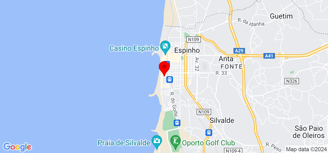 Fernando Santos - Aveiro - Espinho - Mapa