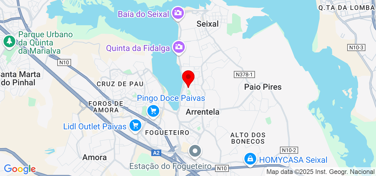 Técnico - Setúbal - Seixal - Map