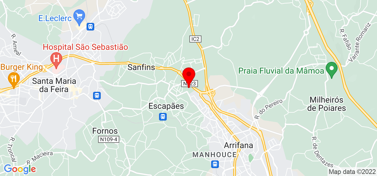 Jo&atilde;o Oliveira - Aveiro - Santa Maria da Feira - Mapa