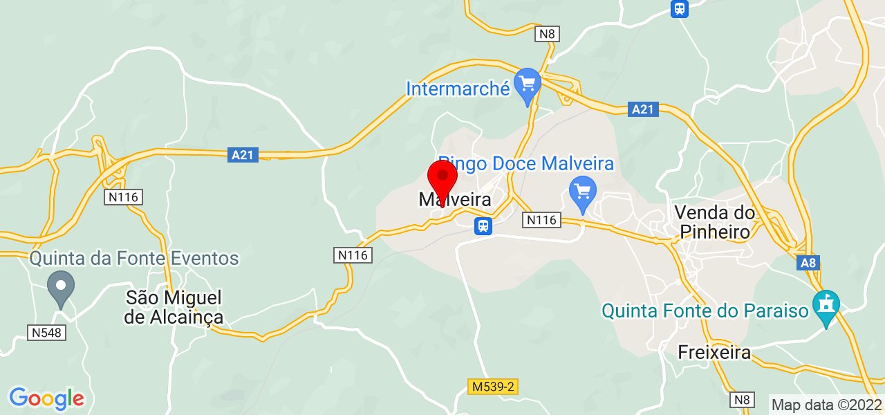Mara Borges - Lisboa - Mafra - Mapa