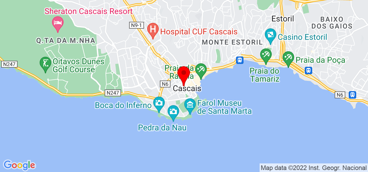 Taiene Maris - Lisboa - Cascais - Mapa