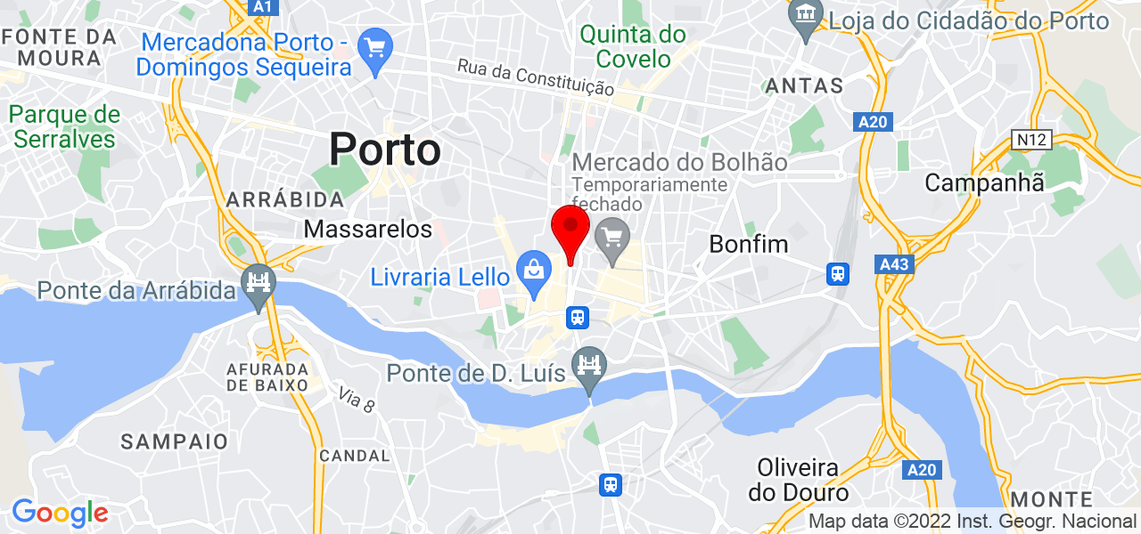 Manuel Oliveira - Porto - Porto - Mapa