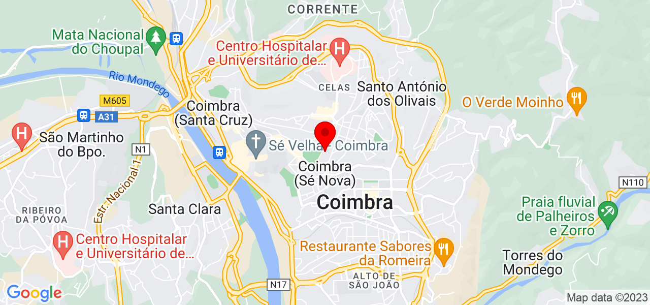 Auxiliar de Servi&ccedil;os Dom&eacute;sticos - Coimbra - Coimbra - Mapa