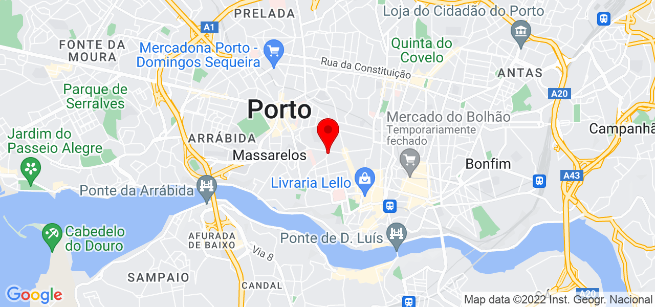 Patricia Alcantara de Paula - Porto - Porto - Mapa