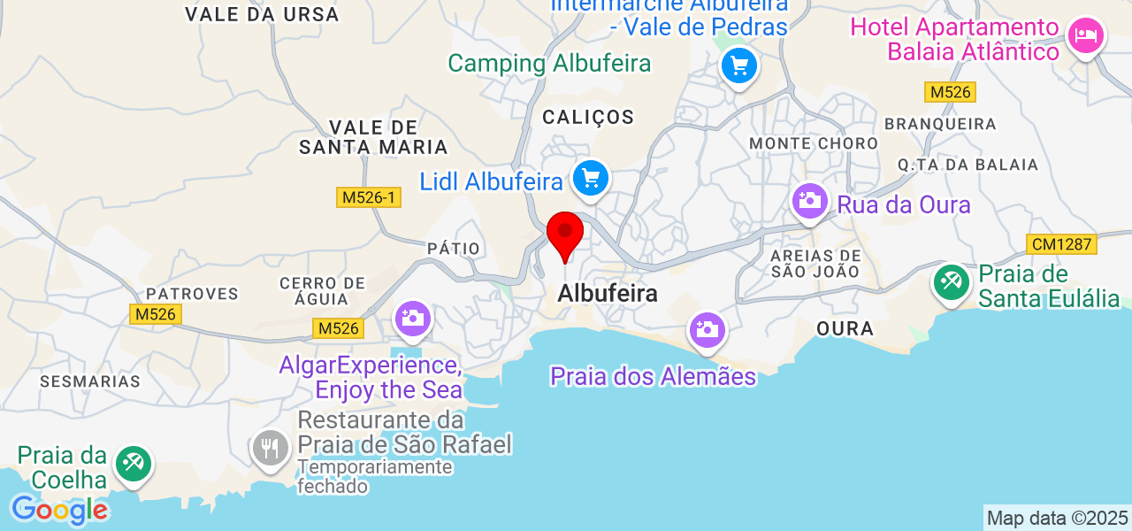 Andre Castro - Faro - Albufeira - Map