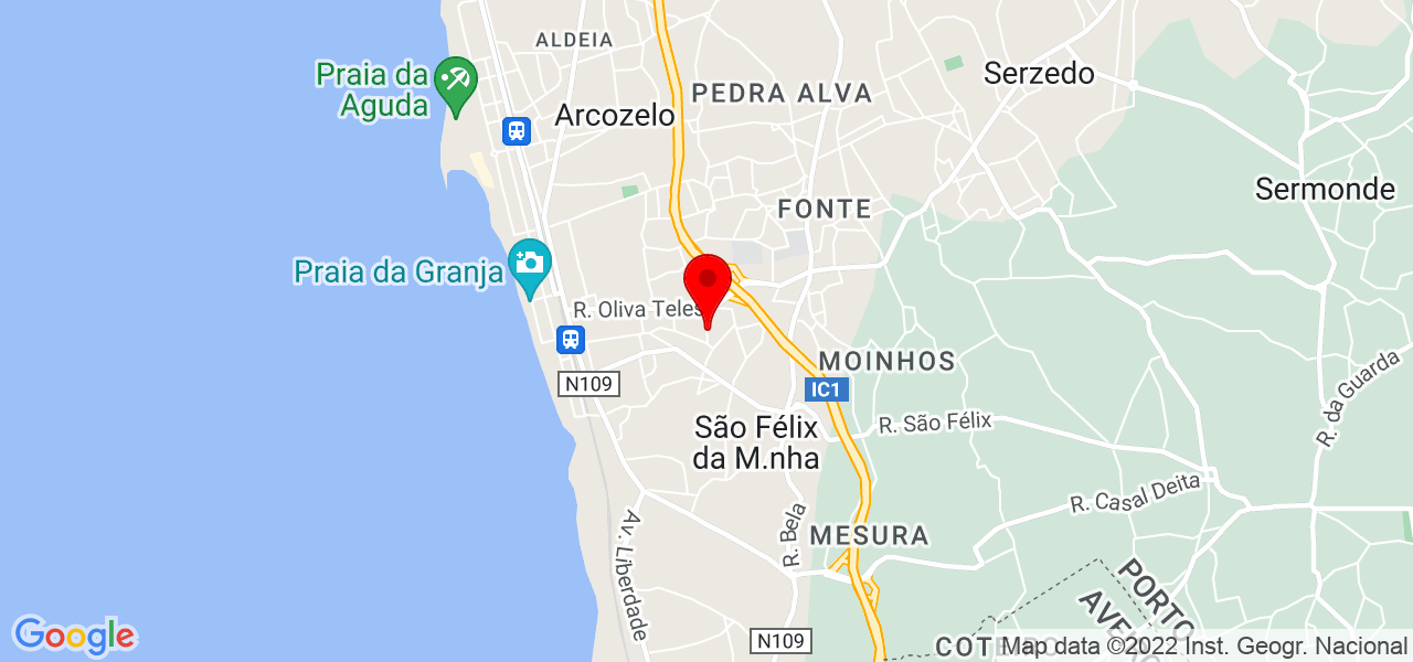 Uberlandia silva - Porto - Vila Nova de Gaia - Mapa