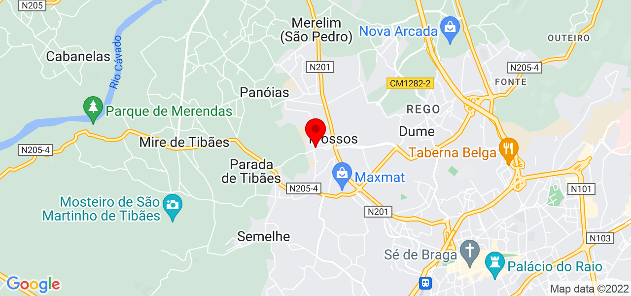 Tom&eacute; Carpinteiro - Braga - Braga - Mapa