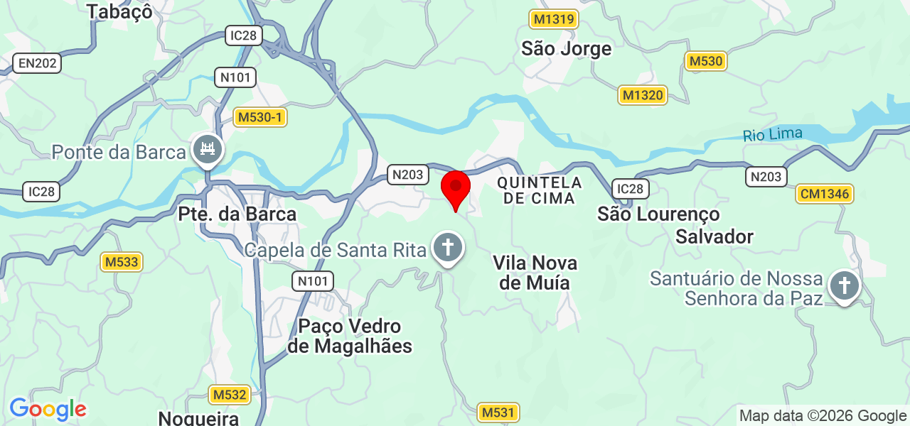 Rafael Amorim - Viana do Castelo - Ponte da Barca - Mapa