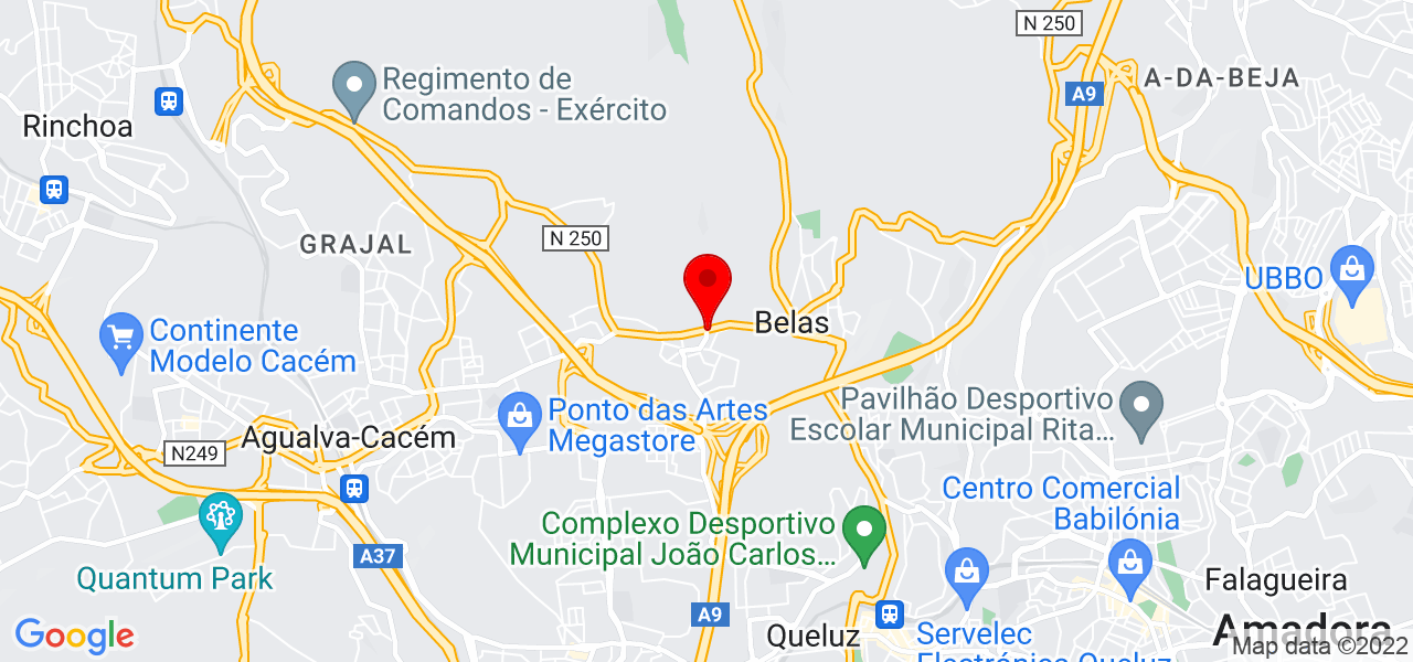 Andr&eacute; Martins - Lisboa - Sintra - Mapa