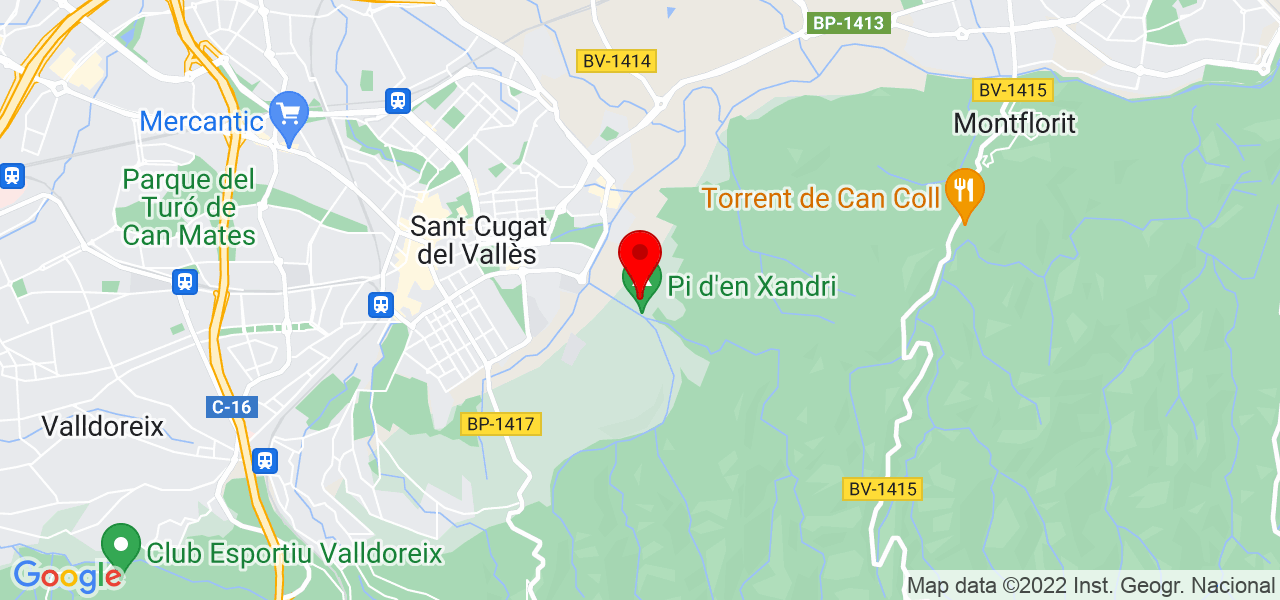 Priegotrainer - Cataluña - Sant Cugat del Vallès - Mapa
