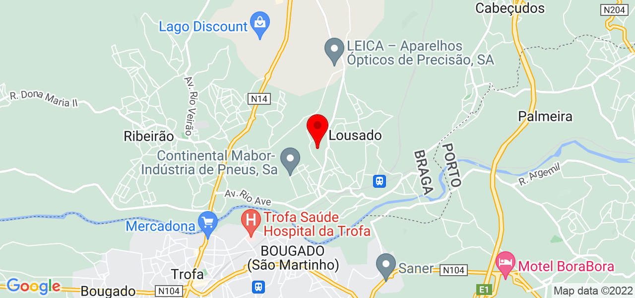 Carlos Brand&atilde;o - Braga - Vila Nova de Famalicão - Mapa