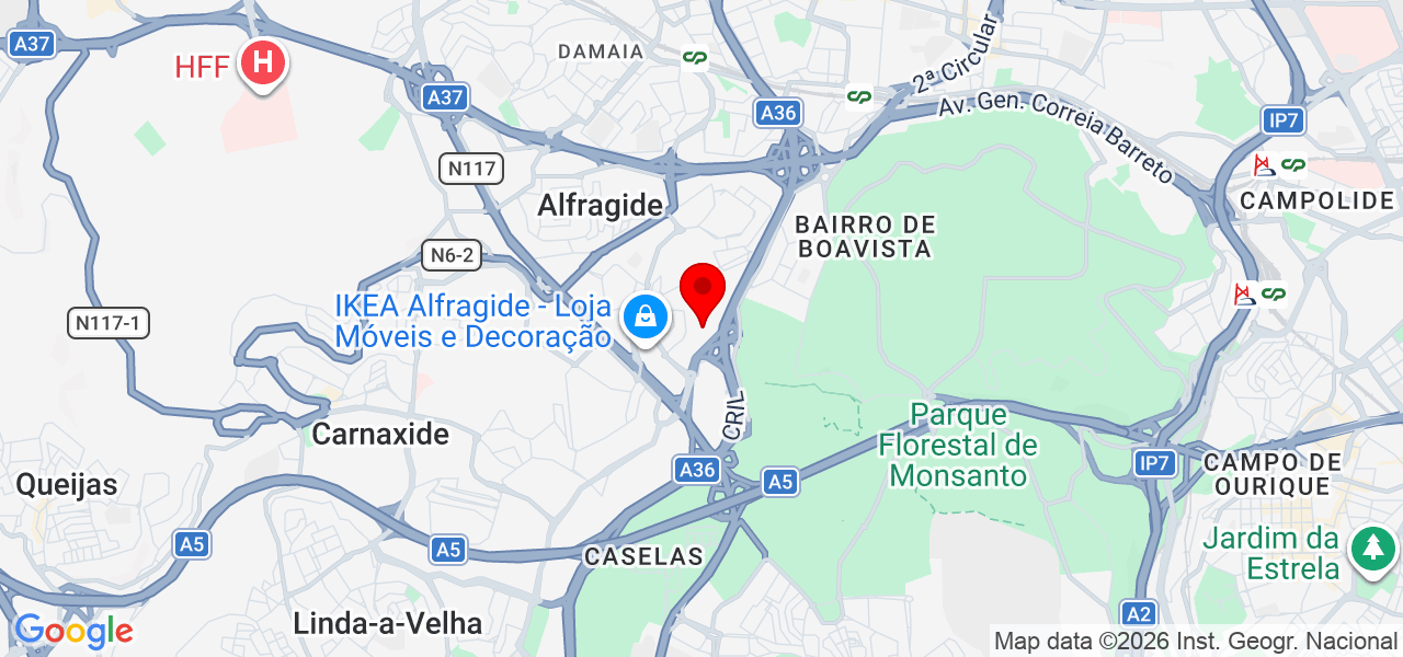 Tereza - Lisboa - Amadora - Mapa