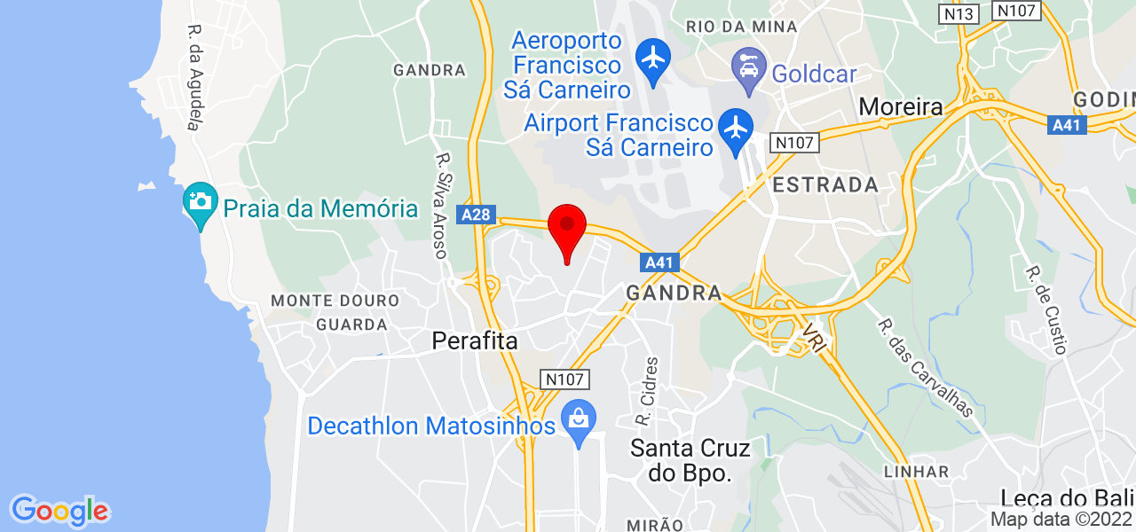 Irina Duarte da Rocha Freitas - Porto - Matosinhos - Mapa