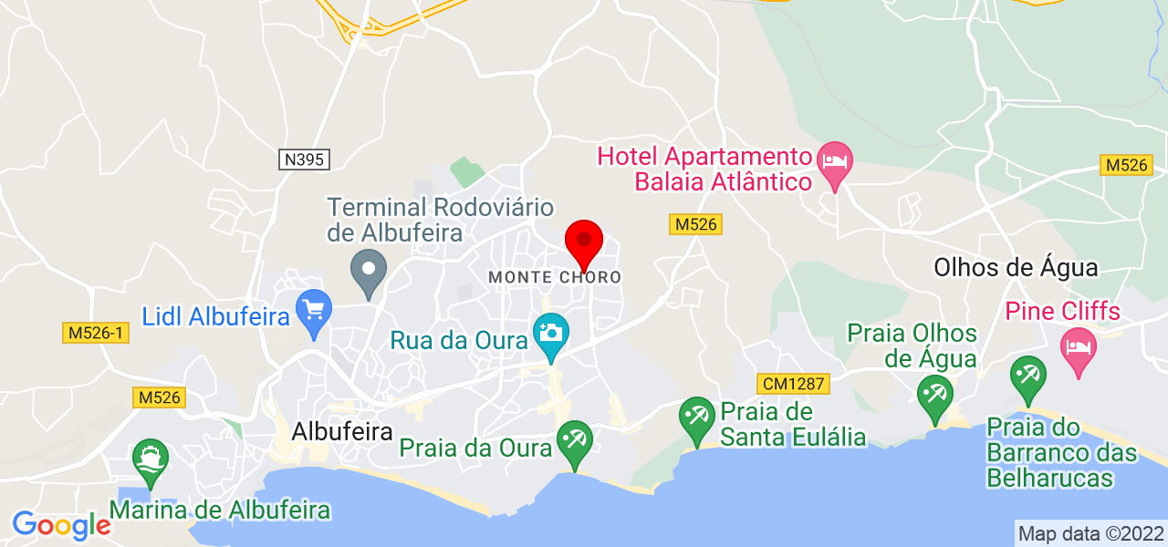 Fernando Almeida - Faro - Albufeira - Mapa