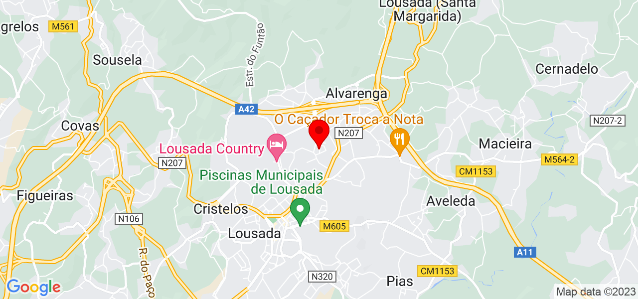 Arminda - Porto - Lousada - Mapa