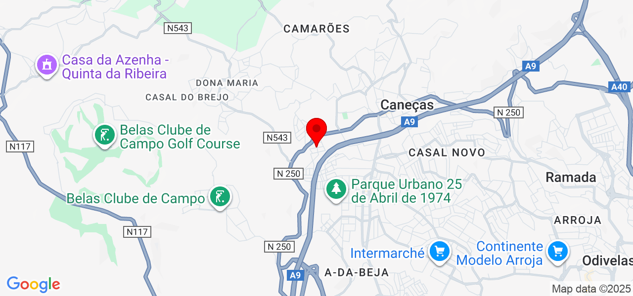 Santiago Gomes - Lisboa - Sintra - Mapa