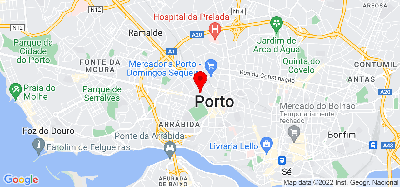 AMMA - Porto - Porto - Mapa