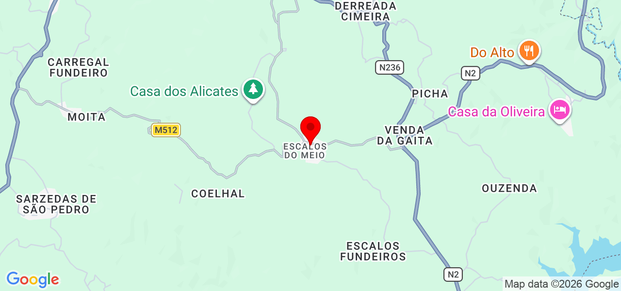 Central property services - Leiria - Pedrógão Grande - Mapa