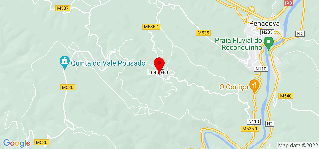 Adi - Coimbra - Penacova - Map