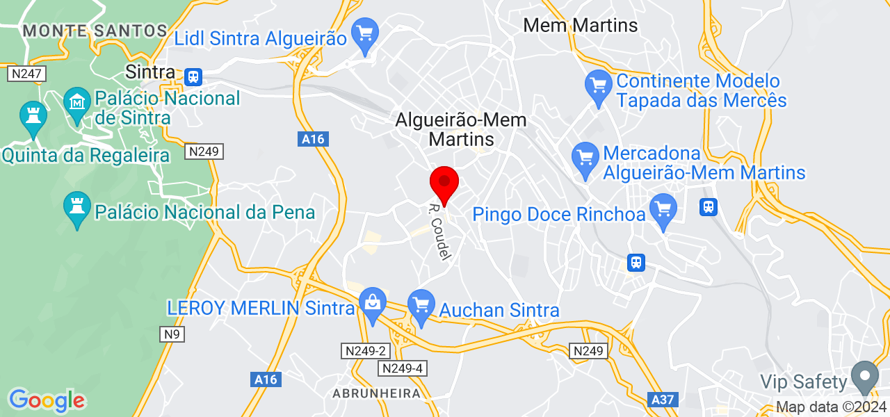 Geni Tiburcio - Lisboa - Sintra - Mapa