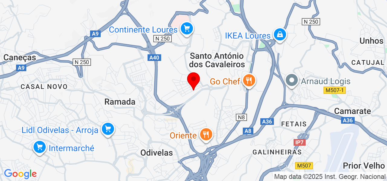 Marina fernandes - Lisboa - Loures - Karte