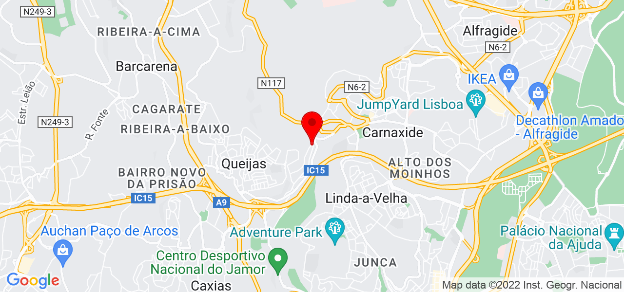 Nelson Costa - Lisboa - Oeiras - Map