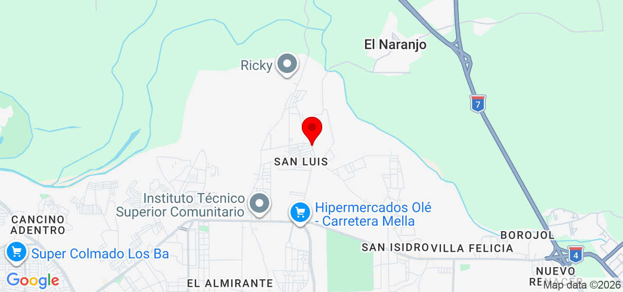 Samuel Rios - Santo Domingo - San Luis - Mapa