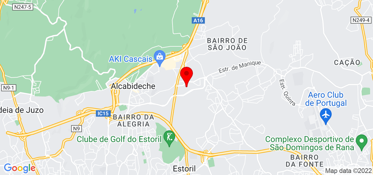 Jo Estofador - Lisboa - Cascais - Mapa