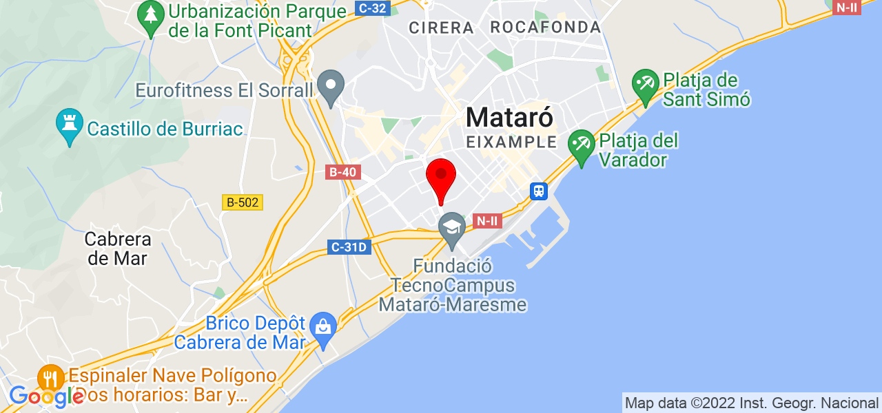 Eljardinensupuerta - Cataluña - Mataró - Mapa