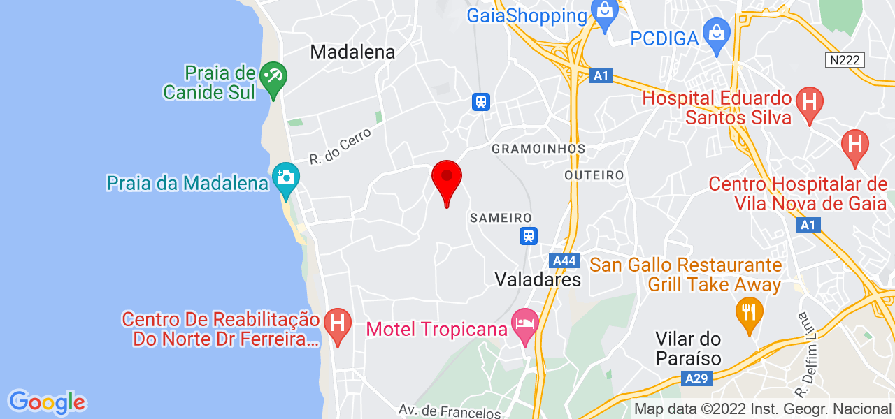 Jos&eacute; - Porto - Vila Nova de Gaia - Mapa