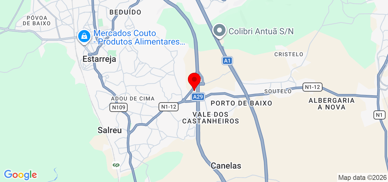 Jo&atilde;o Matos - Aveiro - Estarreja - Map
