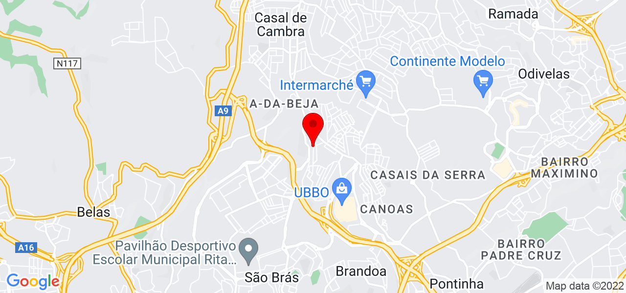 Bruna Marcelino - Lisboa - Amadora - Mapa