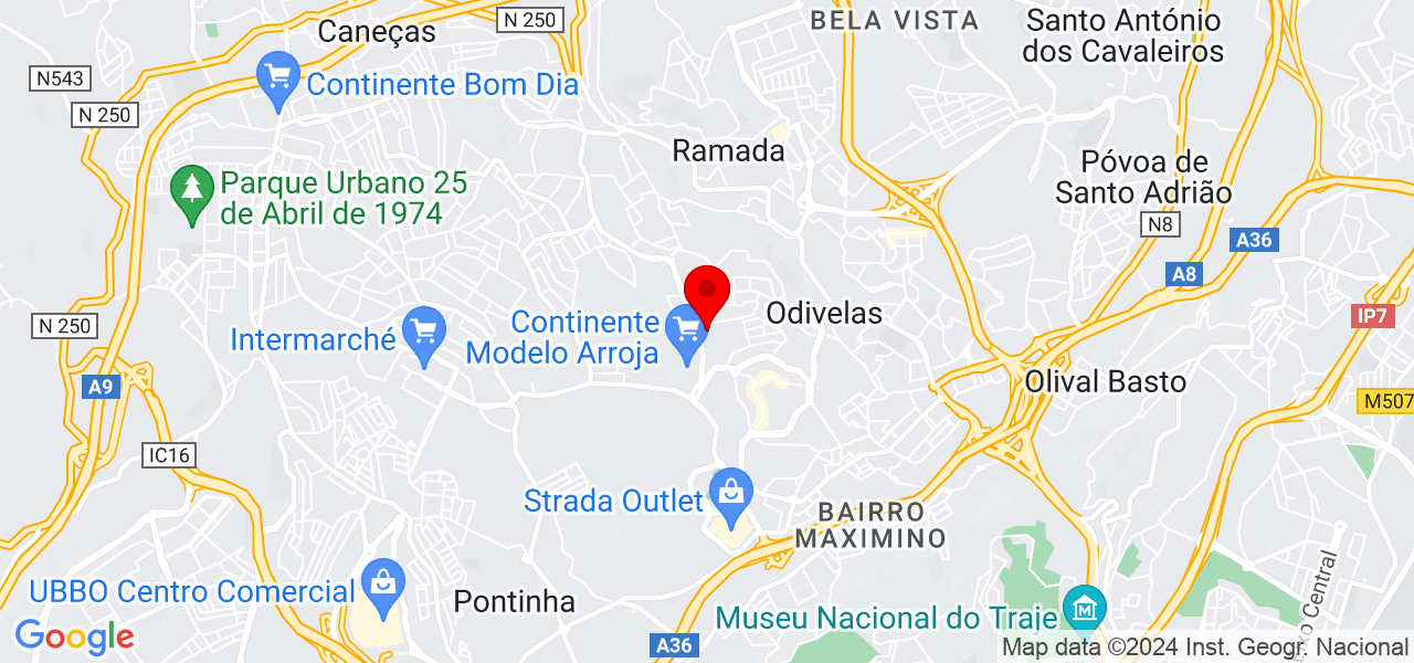 Viviane Santos - Lisboa - Odivelas - Map