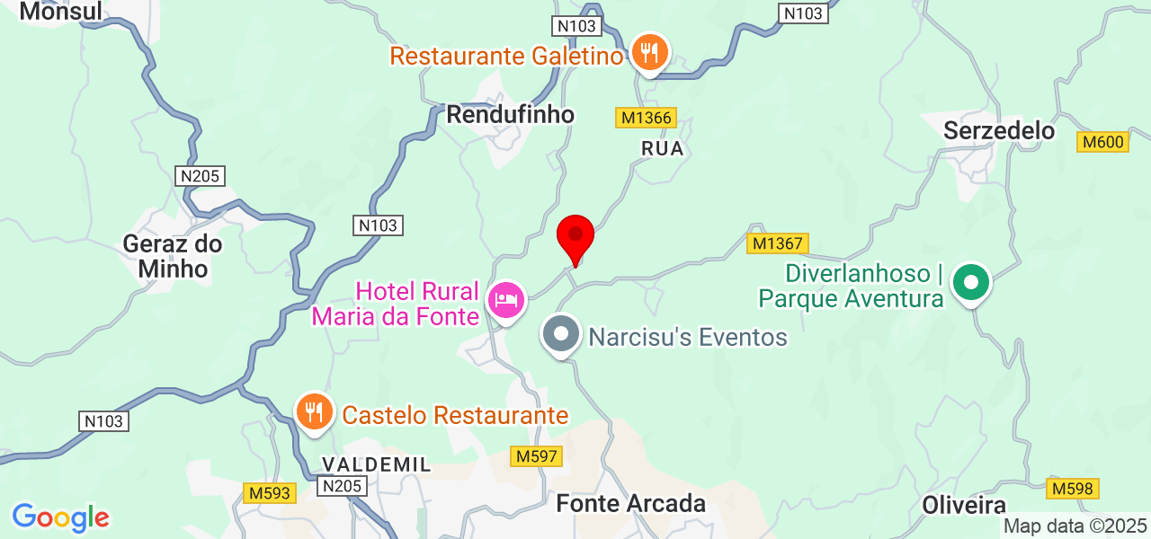 Limpeza e manutenção - Braga - Póvoa de Lanhoso - Karte