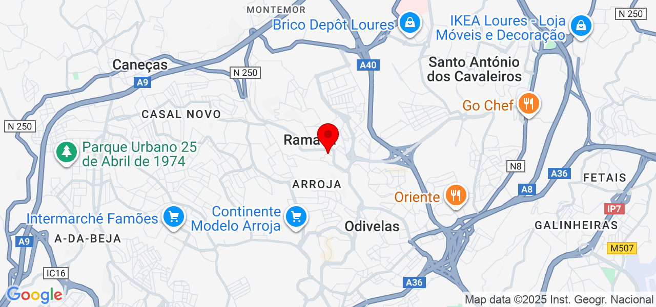 Rosiane Lima - Lisboa - Odivelas - Karte